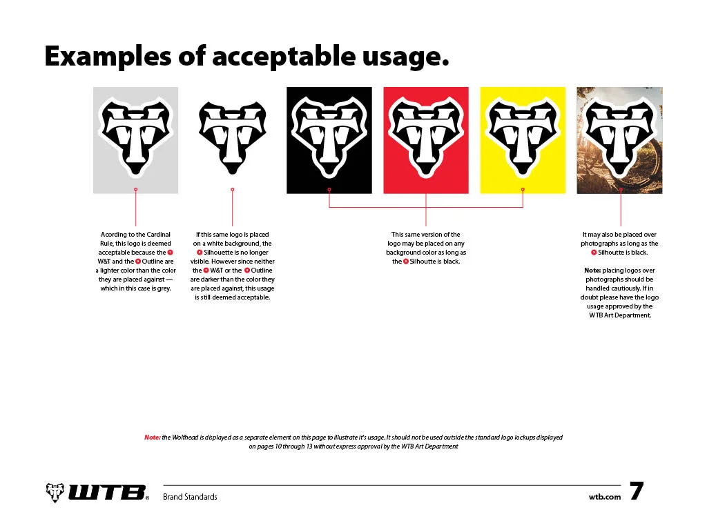 WTB Brand Standards, 2015, image 3