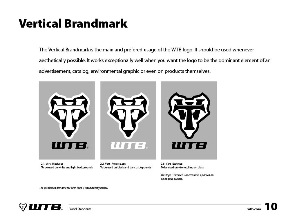 WTB Brand Standards, 2015, image 5